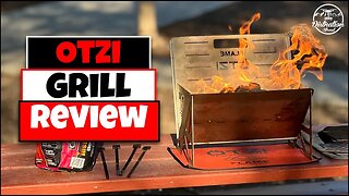 Camping/Overlanding Portable Grill! Otzi Flame Flat Pack Grill Review.