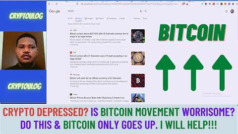 Crypto Depressed? Is Bitcoin Movement Worrisome? Do This & Bitcoin Only Goes Up. I Will Help!