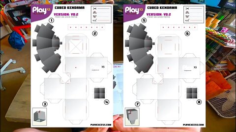 PaperCraft: Cubed Kendama - Instructional