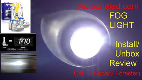 AUTOONELED.com LED fog light bulb replacement for 2009-13 Subaru Forester