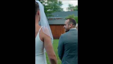 Bride & Groom First Look Prank! The Groom was not expecting this!! #shorts