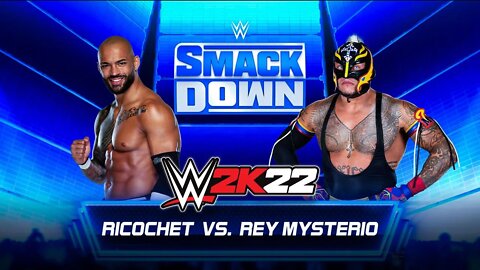 WWE 2K22: Ricochet Vs. Rey Mysterio - Vast Gameplay!