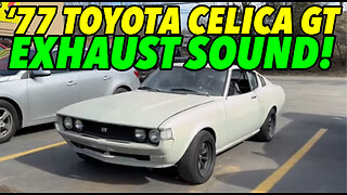 1977 Toyota Celica GT 3SGE Swap EXHAUST SOUND!