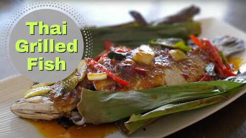 Thai Grilled Fish in Banana Leaf