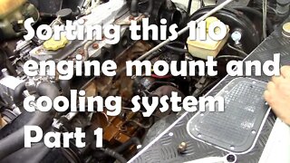 Sorting this other Ghana 110. Engine mount replacement, block heater and flush Part 1