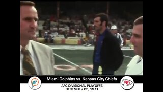 1971-12-25 AFC Divisional Miami Dolphins vs Kansas City Chiefs Part 1