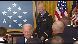 Joe Biden wanders off during Medal of Honor ceremony at White House