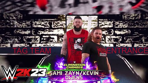 WWE 2K23 Custom Entrance Tag Team Sami Zayn & Kevin Owens w/ Custom Theme with Crowd Sing-Along