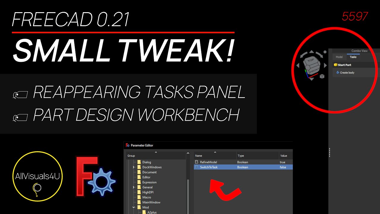 😡 Annoyed By This? - FreeCAD Task Panel - FreeCAD Parameters - FreeCAD ...