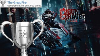 Gungrave G.O.R.E. - "The Great Fire" Silver Trophy