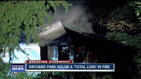 Orchard Park home catches fire on 4th of July