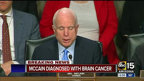 John McCain diagnosed with brain cancer