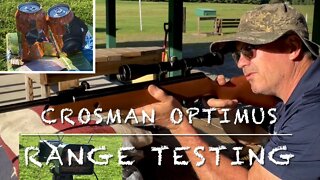 Crosman Optimus break barrel springer full testing at the range, groups chronograph and more!