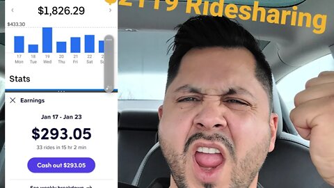watch how I made $2119 in a week ridesharing, in a Telsa