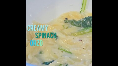 Creamy Spinach Orzo Medley!!
