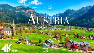 FLYING OVER AUSTRIA (4K UHD) - Relaxing Music With Stunning Beautiful Nature (4K Video Ultra HD)