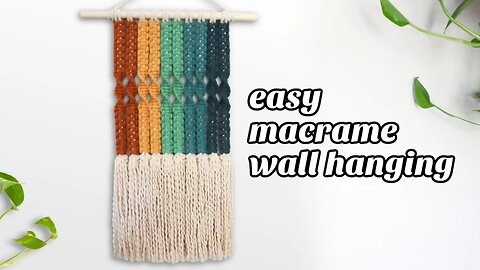 Easy & Colorful Macrame Wall Hanging (New Design!)