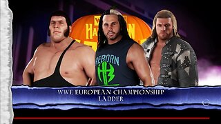 Edge vs Matt Hardy vs Andre the Giant