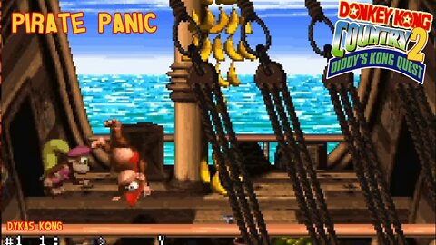 First Level, Warp Zone All Bonus and DK Coins | Pirate Panic | Donkey Kong Country 2