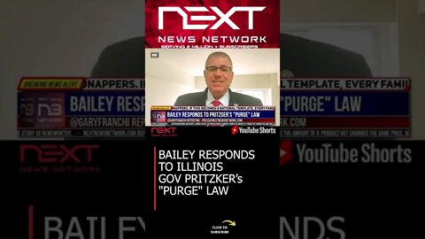 BAILEY RESPONDS TO ILLINOIS GOV PRITZKER'S ""PURGE"" LAW #shorts