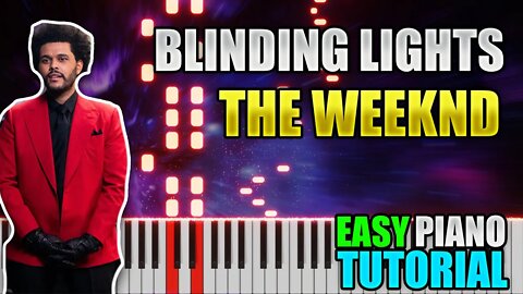 Blinding Lights - The Weekend | Easy Piano tutorial