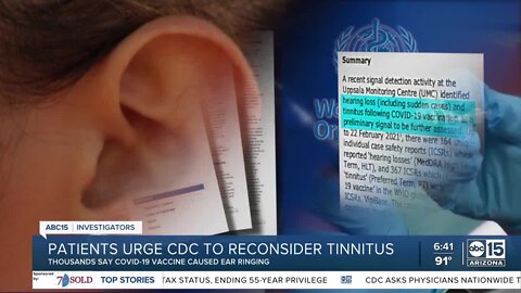 Patients urge CDC to recognize ringing in ears as a vaccine side effect