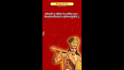 SRIMAD BHAGAVAD GITA | भगवद गीता | ভাগবত গীতা |Chapter 2 Verse 17
