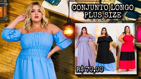 🛑 VESTIDO LONGO PLUS SIZE VÁRIOS MODELOS MODA 2022