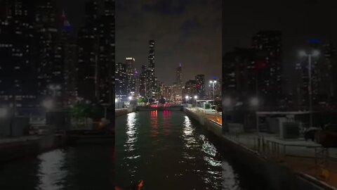 Chicago River Lock at Night!