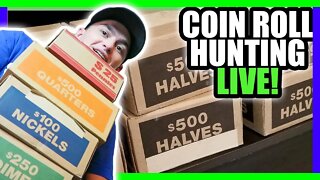 ONLY 15 ROLLS LEFT - COIN ROLL HUNTING HALF DOLLAR COINS