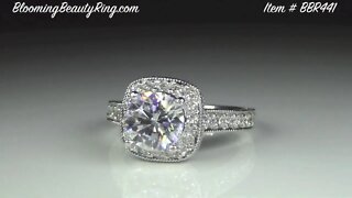 BBR-441E Engagement Ring By BloomingBeautyRing com