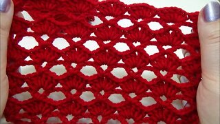 crochet simple shell stitch pattern free tutorial by marifu6a