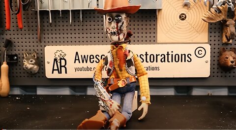 Restoration of WOODY from Toy Story - CRAZY Zombie edition