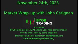 November 27th, 2023 BYOB Market Wrap Up. For educational purposes only.