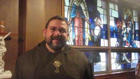 Fr Leonard Mary at Madonna of the Holy Rosary Church Fitchburg 10 26 21