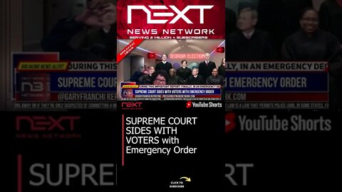 SUPREME COURT SIDES WITH VOTERS with Emergency Order #shorts
