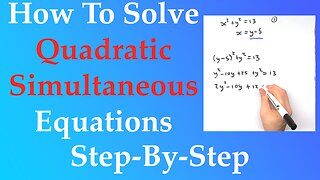 Solving Quadratic Simultaneous Equations: Step-by-Step Tutorial for GCSE Students