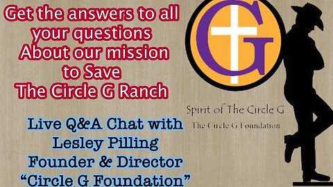 Live Q & A Chat with CGF Founder Lesley Pilling. Save Elvis Presley's Circle G Ranch