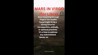 MARS in VIRGO for Libra ♎️(what it means for you) #libra #tarotary #astrology