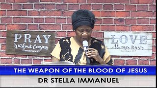 THE WEAPON OF THE BLOOD OF JESUS. DR STELLA IMMANUEL. BILINGUAL: ENGLISH & SPANISH.