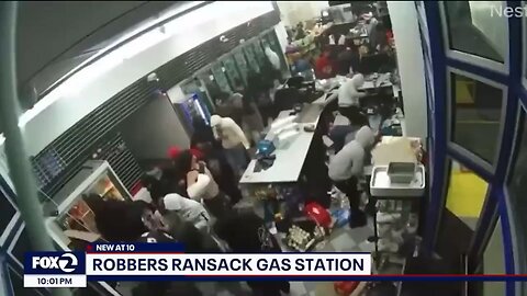 Police take 9 hours to respond after an Oakland, California gas station gets raided by dozens of thu