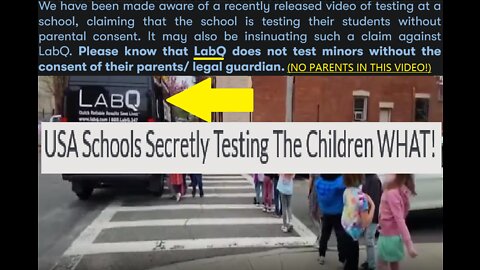 USA Schools: LABQ Secretly Testing The Children WHAT!