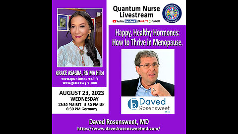 Daved Rosensweet, MD -"Happy, Healthy Hormones: How to Thrive in Menopause."