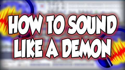 How To Make A Demonic Voice In Audacity