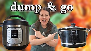 EASY CROCK POT MEALS FOR THE BUSY FAMILY | DUMP AND GO CROCK POT MEALS