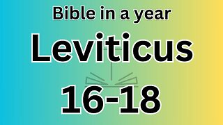 Leviticus 16-18