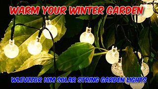 Wlevzzor 18m Solar String Garden Lights