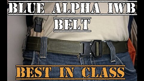 Blue Alpha IWB belt for everyday carry
