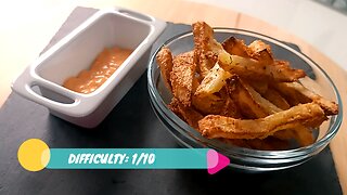 The easiest and fastest fries ever! And they are not fried !!!