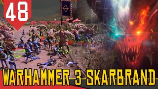 Entre VAMPIROS e OGROS - Total War Warhammer 3 Skarbrand #48 [Série Gameplay Português PT-BR]